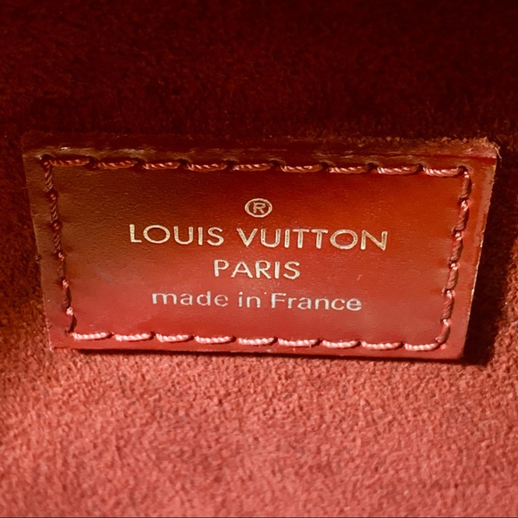 Authentic Red Louis Vuitton Handbag - Picture 7 of 9